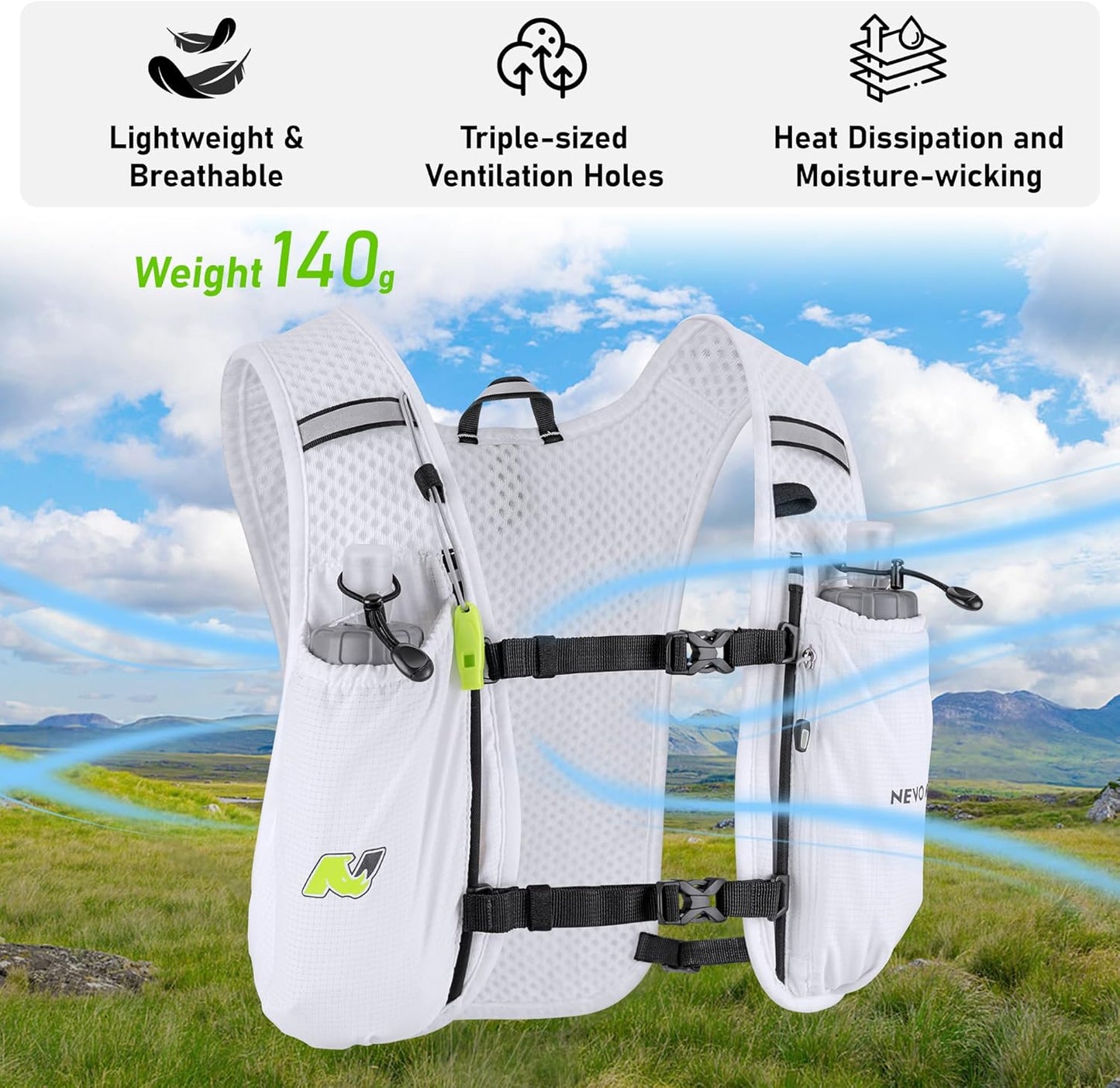 Hydration Running Vest for Women, Water Vest Backpack 5L Small, Lightweight Hydration Pack Mini Vest Women for Hiking, Trail Marathon Race (Pack with 1.5L Water Bladder)