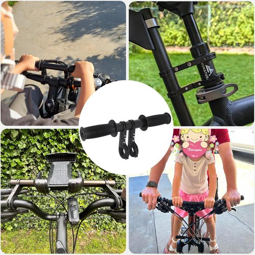 HANEVEAR Kids Bike Handlebars Extender, 2 in 1 Child Bike Handlebar & Bicycle Handlebar Extension, 11.8" MTB Bracket Accessories for Mountain Bike BMX Cycling, Fit 25-32mm Bars Caliber