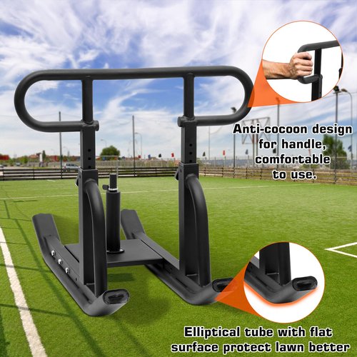 Pulaim Weight Sled, Fitness Sled, Fitness Strength Training Sled,Adjustable Height Weight Training Sled, Heavy Duty Workout Sled for 1" and 2" Weight Plates- with Size S Tactical Gloves