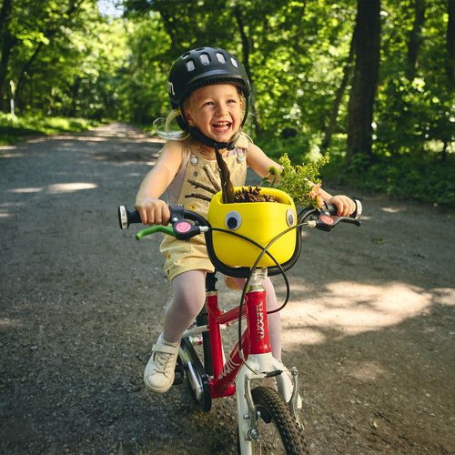 woom POP Kids' Bike Basket Original 2, 3 & 3 AUTOMAGIC Bicycles, Easy Snap-On Attachment, Weatherproof, BPA-Free Handlebar Storage Accessory for Outdoor Bicycle Adventures & Outdoor Play