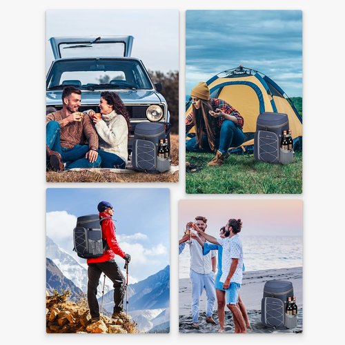 Maelstrom Cooler Backpack,35 Can Backpack Cooler Leakproof,Insulated Soft Cooler Bag,Beach Cooler Camping Cooler,Ice Chest Backpack,Travel Cooler for Grocery Shopping,Kayaking,Fishing,Hiking,Blue