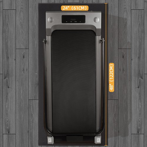 Fitvids High Density Home Gym Treadmill Exercise Bike Equipment Mat, 1/4" Thick, 24" x 48" (2 x 4FT)