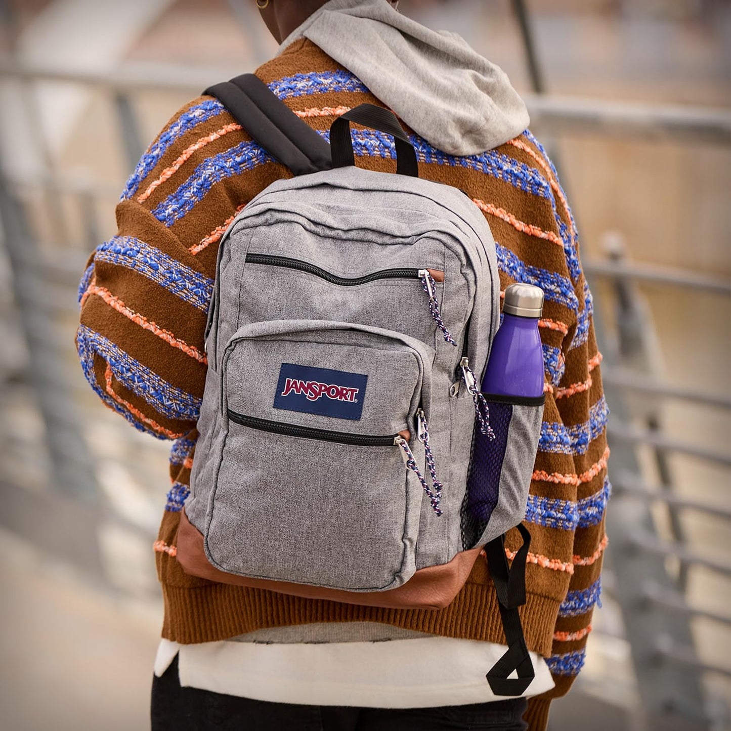 JanSport Cool Backpack, with 15-inch Laptop Sleeve - Large Computer Bag Rucksack with 2 Compartments, Ergonomic Straps, Misty Rose