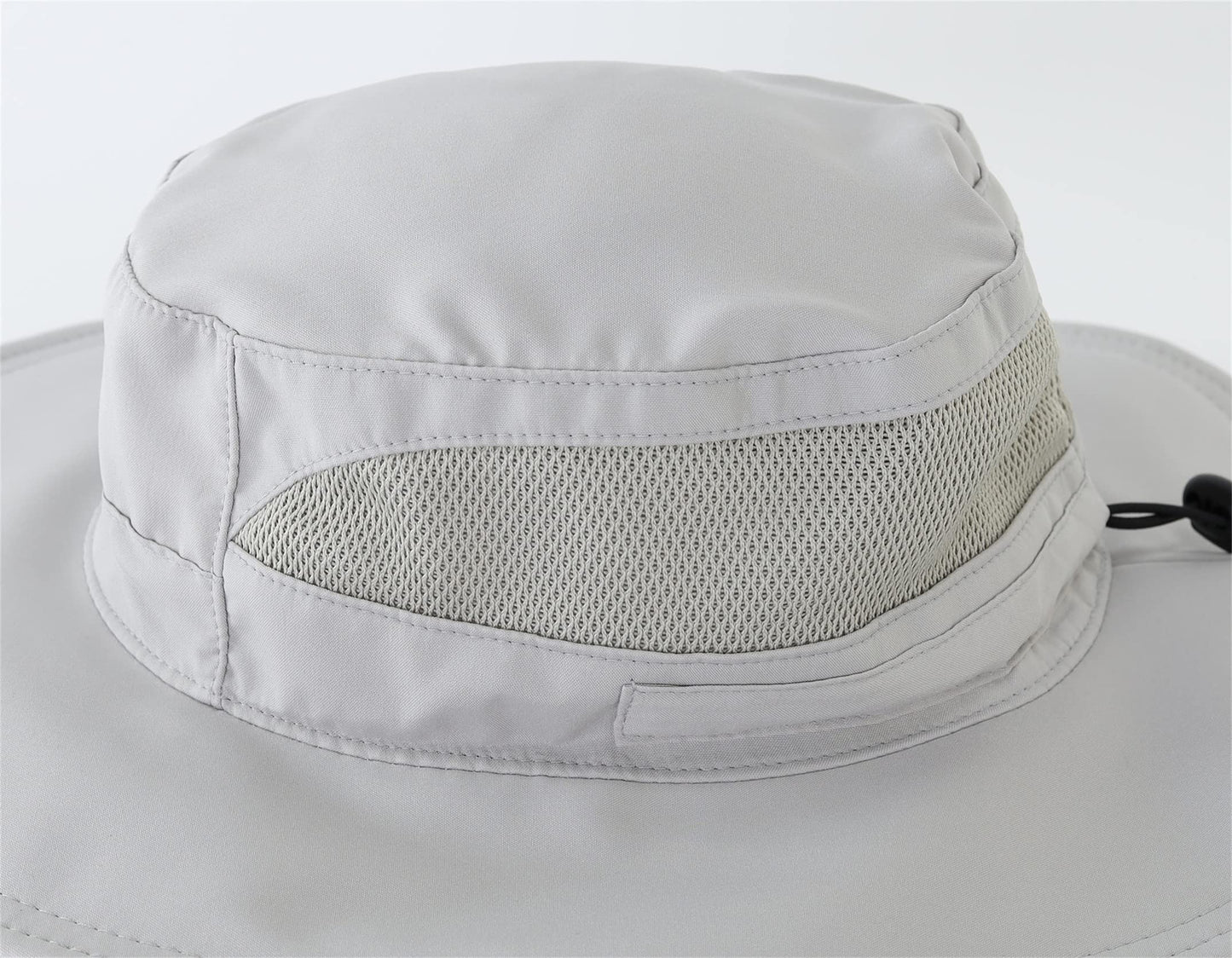 Connectyle Womens Sun Hat Outdoor Wide Brim Boonie Sun Hat Summer Beach Hats UV Protection Fishing Safari Cap Light Grey