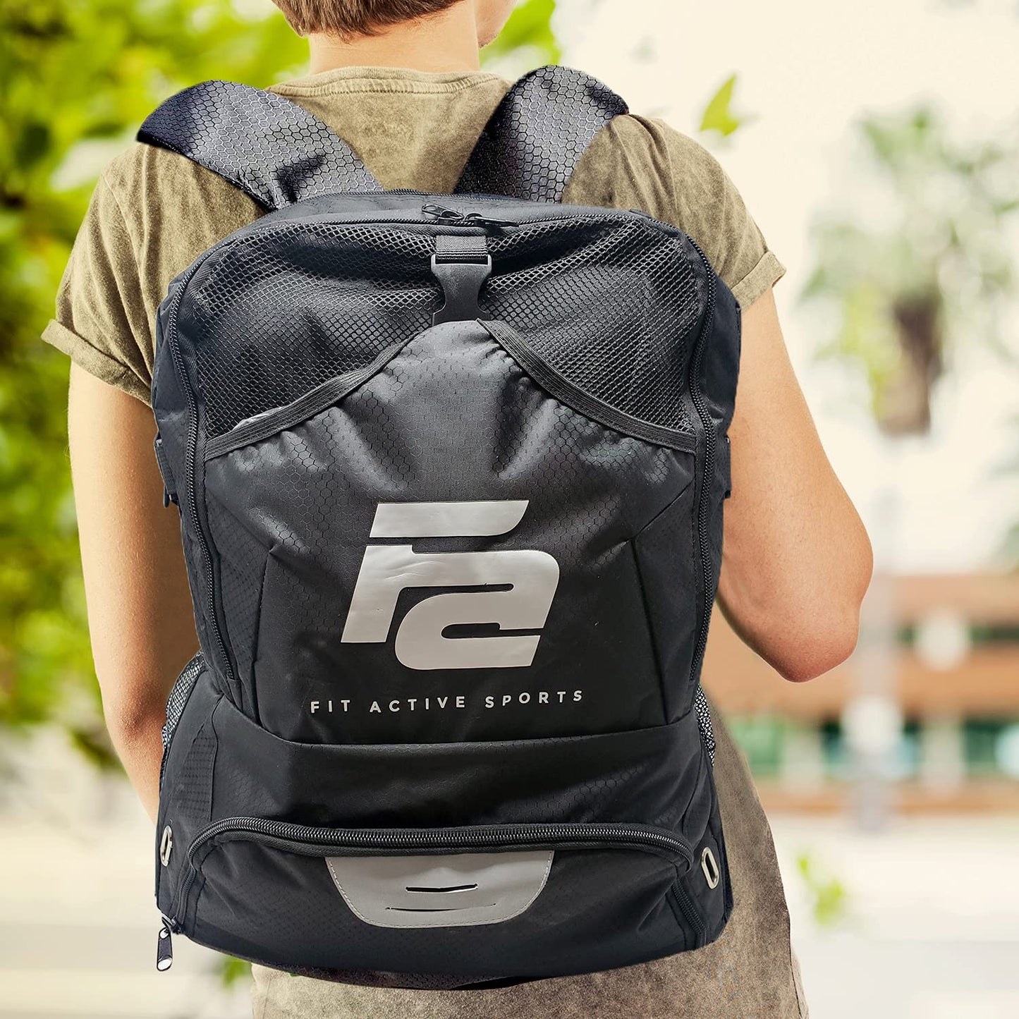 Fit Active Sports Backpack For Football, Basketball, Soccer, & Volleyball - Multifunctional Sports Equipment Bag