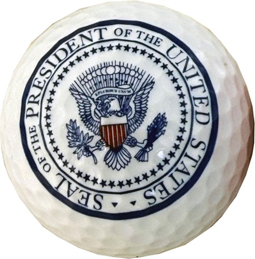Donald Trump Commemorative Golf Ball Set and Presidential Golf Towel – Includes Signature, Red, Presidential Seal Balls, and Navy Blue Towel with Great Seal – Limited Edition Collectible