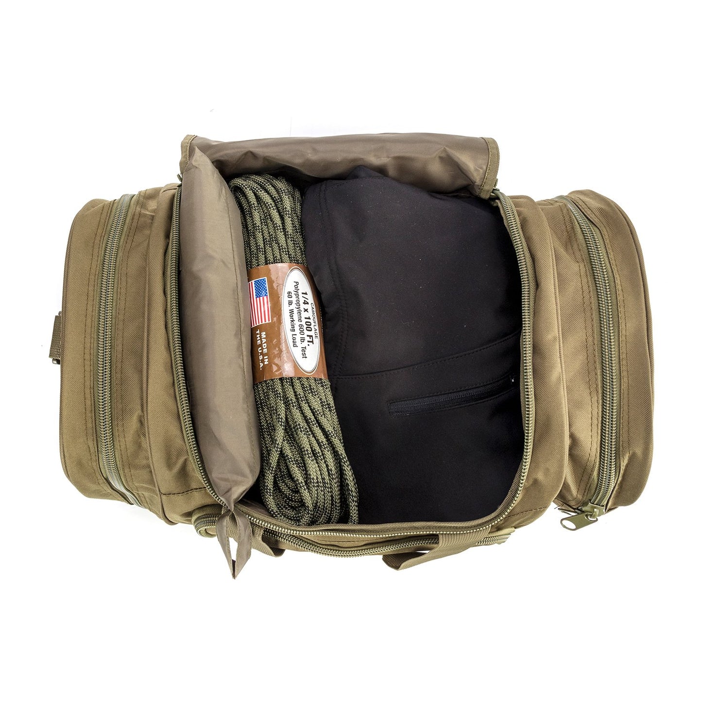 ZSearARMY Gym Duffel Bag for Men Sports Duffel Bag with Shoe Compartment (GREEN-Model A)