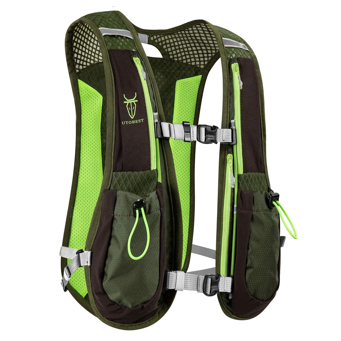 UTOBEST Running Vest Lightweight Running Hydration Vest with Water Bladder for Trail Running Marathon Race Hiking