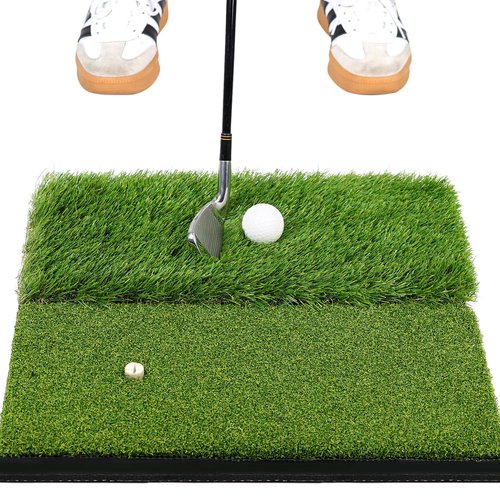 BIRDIEBLAST Premium Golf Hitting Mat, 10mm Foam Padding with Rubber Backing Golf Mat, Golf Practice Mat for Indoor and Outdoor Training
