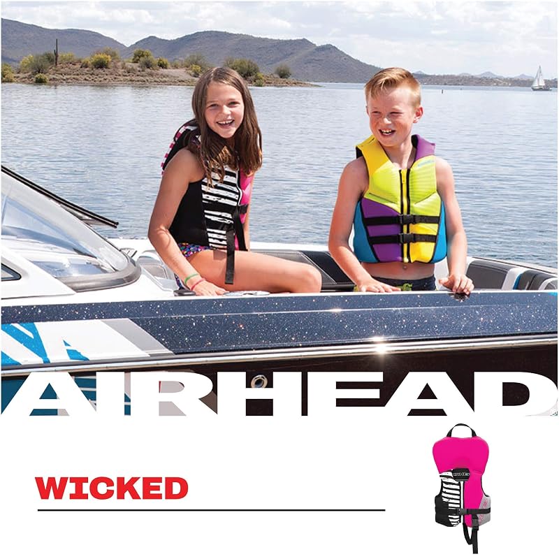 Airhead Wicked Kwik-Dry NeoLite Life Jacket Infant (Under 30 Lbs) - USCG Approved PFD for Kids