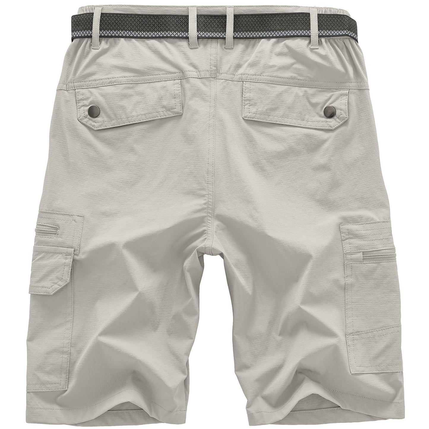 Jessie Kidden Mens Outdoor Casual Expandable Waist Lightweight Water Resistant Quick Dry Fishing Hiking Shorts (6222 Beige Apricot 38)