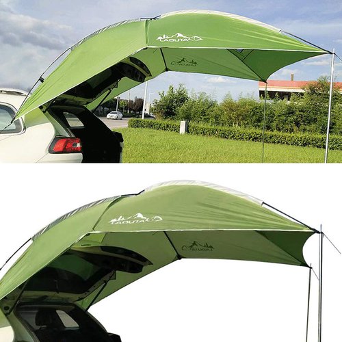 Ageanbri Waterproof Car Tailgate Tent Canopy Car Top Tent Minivan Tent Outdoor Tailgate Shade Awning Tent for Camping, Beach, Picnic and Swimming Pool Camping SUV Car Trunk Tent