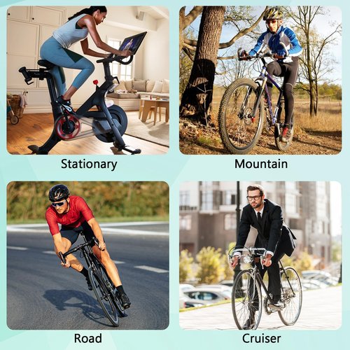 Zacro Bike Seat Cushion - Padded Gel Bike Seat Cover for Men & Women Comfort, Extra Soft Bicycle Saddle fit with Peloton, Spin Stationary Exercise