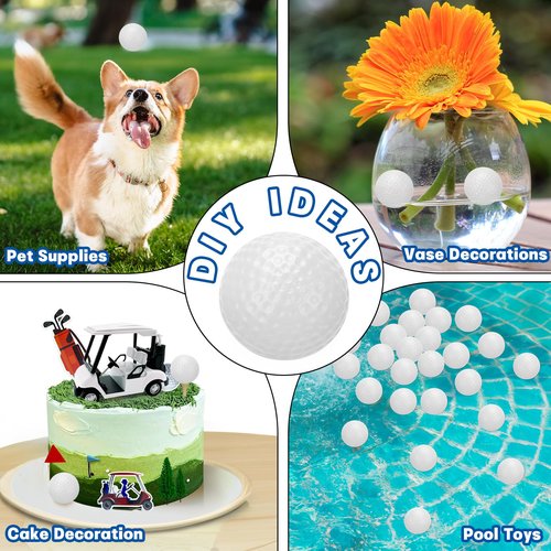 Coopay 150 Pack Practice Golf Balls, 42mm Plastic Golf Training Balls with a Drawstring Bag Hollow Sports Limited Flight for Swing Practice Driving Range Backyard Home Indoor Outdoor Use (White)