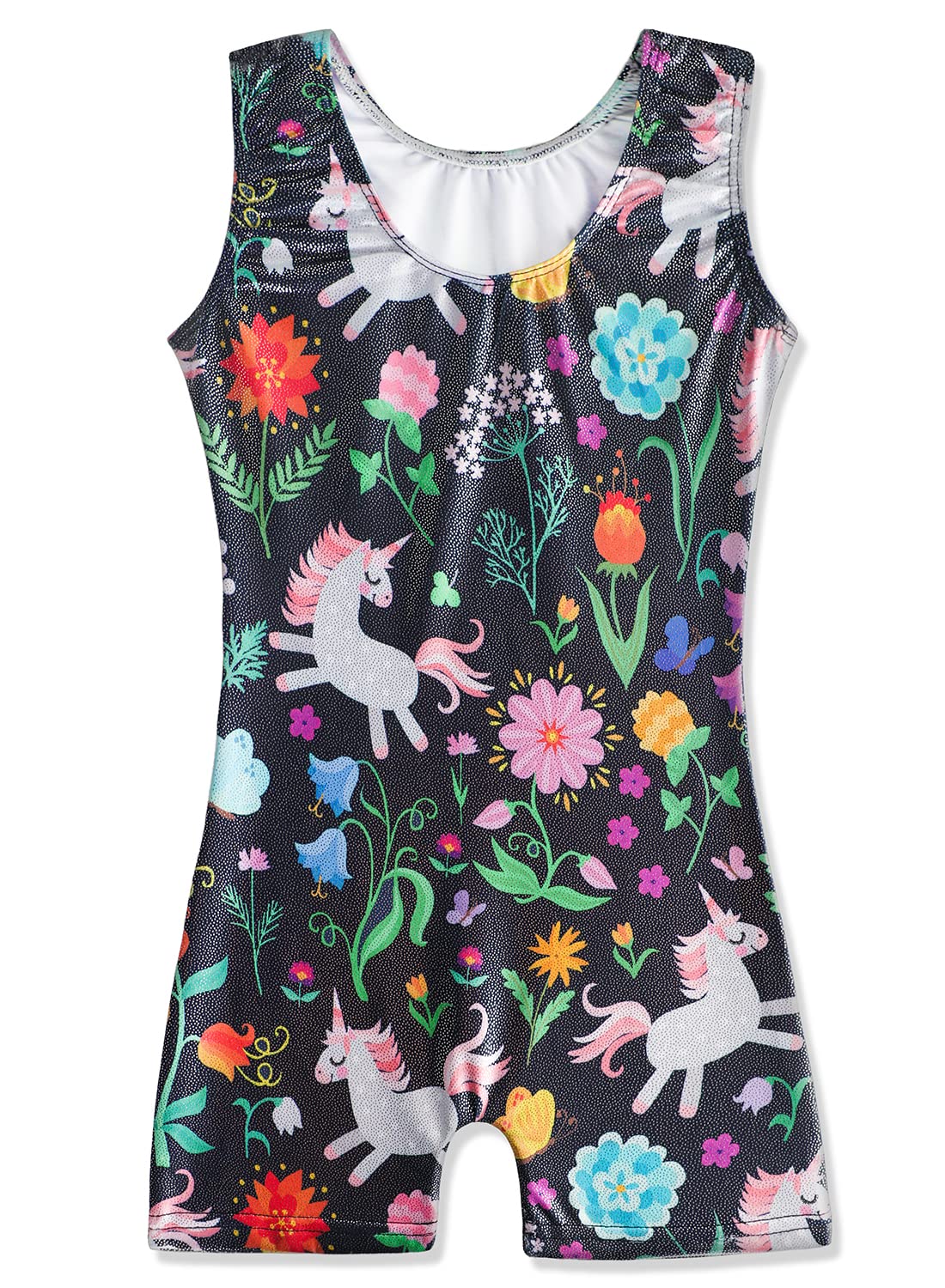 HOZIY Leotards for Toddlers Girls Gymnastics Baby Kids Leo Floral Unicorn Flower Black Tumbling Outfits Bodysuits Gimnasia 2t 3t 2-3t Sparkle Biketards Sparkle