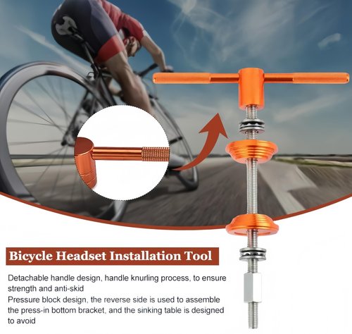 Bike Headset Press Tool, Bicycle Repair Accessories Bearing Installer, Bicycle Headset Bearing Press-in Tool Bike Headset Cup