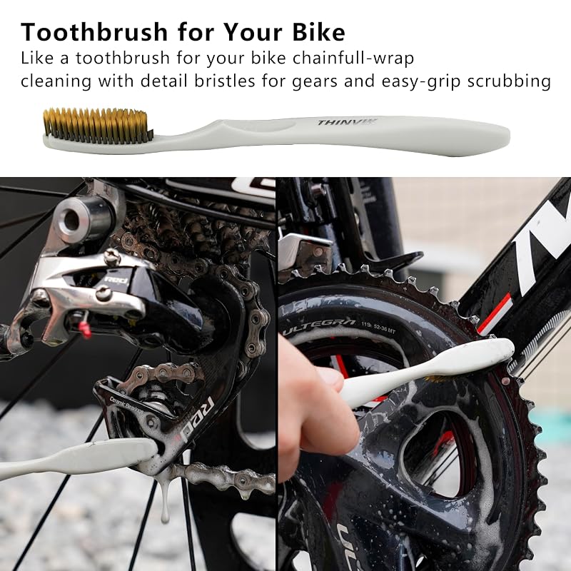 Dry Lube Bike Cleaning Kit with 500ml Biodegradable Degreaser, 60ml Lube & 4 Brushes – Variation: Dry Lube