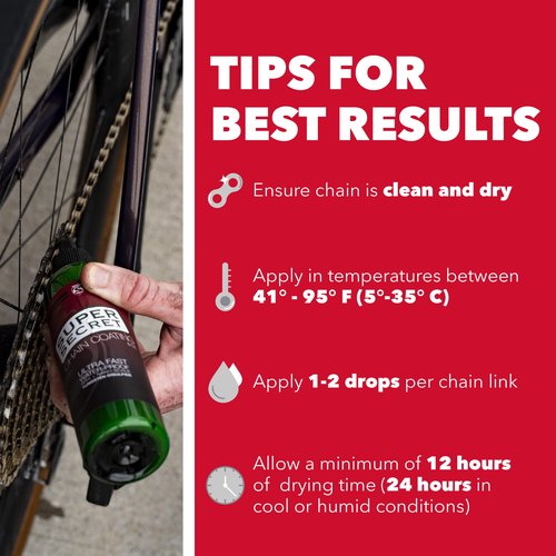 SILCA Super Secret Bike Chain Lube, 4 oz - Liquid Chain Wax to Clean, Smooth & Silence - Ultra Fast Bike Lube - Special Formula for Friction Reduction & Improved Wattage Output in All Weather