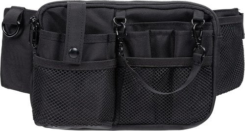Nurse Fanny Pack with Medical Supply Pockets, Adjustable Strap Extends from 25" to 47",Utility Storage, Nurse Essentials for Work,Nurse Gifts;Black