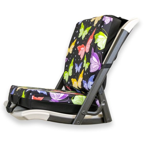 Butterfly Black Pattern Double Cushion for Relief During Bingo