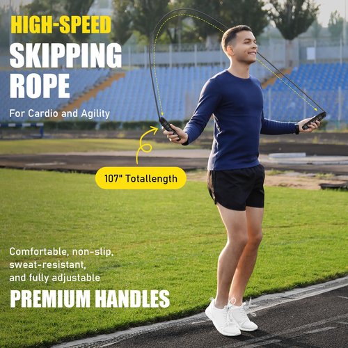 BORNEW Agility Speed Training Equipment Set - 20ft Speed Ladder, 12 Cones, 4 Adjustable Hurdles, Jump Rope, Parachute, Ideal for Basketball, Football, Soccer, for Kids, Youth, Adults