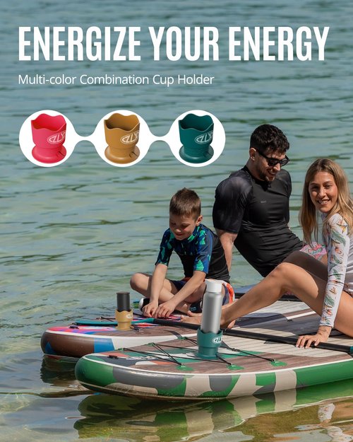 ZLX Cup Paddle Board Kayak Cup Holder, Stand Up Paddle Board Cup Holder Paddleboard Accessories Surfboards, Canoes Kayak Holder for Types of Cup Bottle Drink