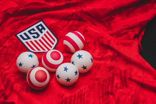 STIGA 6 Pack Stars/Stripes Table Tennis Balls - 40mm ITTF Regulation Size and Weight Ping Pong Balls