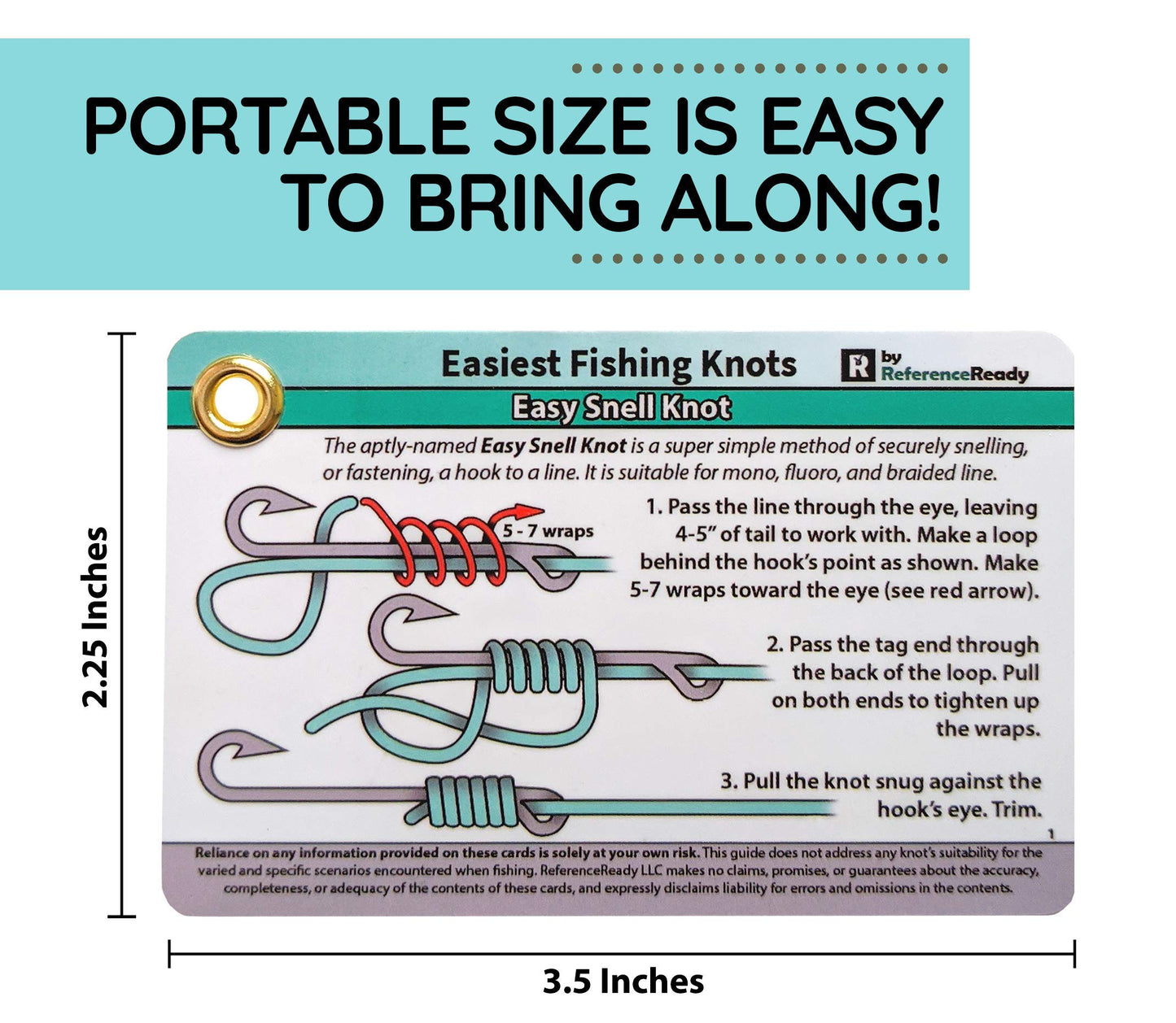 ReferenceReady Easiest Fishing Knots: Waterproof, Perfect for Beginners