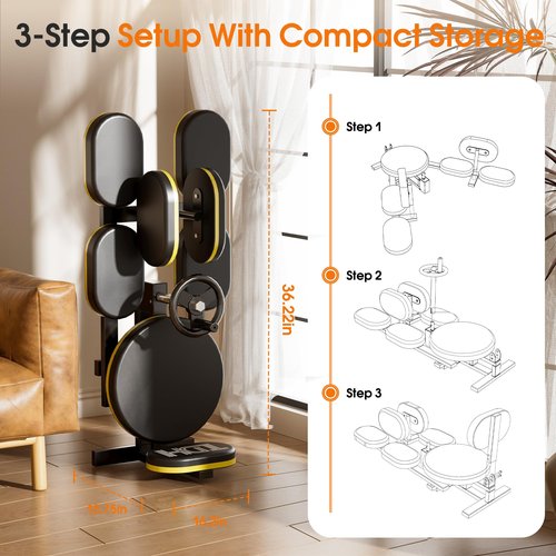 TDH Leg Stretcher, Split Machine for Fexibility & Splits Training, Adjustable Stretching Equipment for Home Gym, Soft Padding for Yoga & Dance