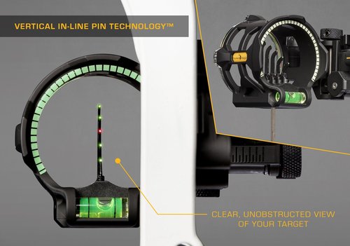 Trophy Ridge Peak 5 Pin Archery Bow Sight, Right Hand, 0.019 Pin
