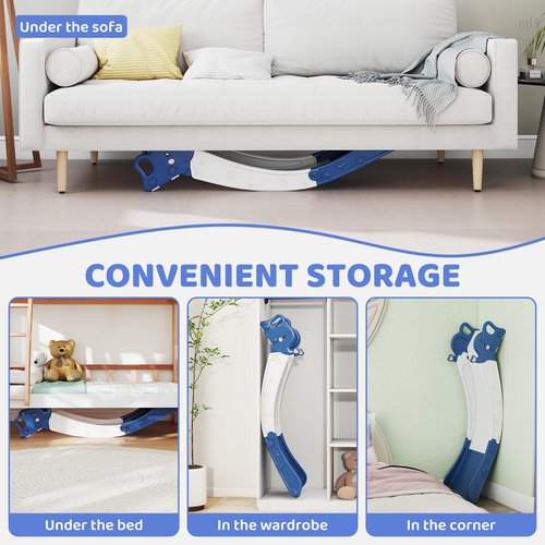 GITAWUSA Indoor Toddler Slide for 1-3 Couch Slide for Kid, Baby Plastic Playset,Used with Sofa Bed Stairs，Easy Install Store, Safe and Durable