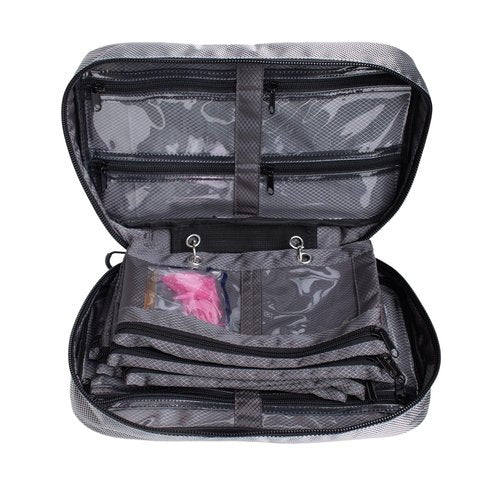 Raprance Soft Plastic Bait Storage Bag 6 Soft Bait Binder Compartments Water-Resistant Tackle Binder Organize for Lines, Hooks, Sinkers（Blue）