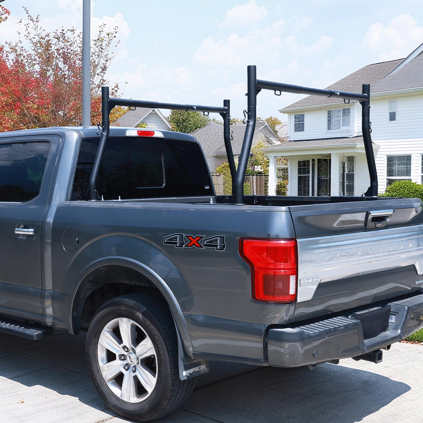 OTHOWE Truck Ladder Rack for Most Trucks - Universal Non-Drilling 46''-71'' in Width Truck Bed Rack with 800lbs Loading Capacity, Overland Ladder Rack for Kayak, Surfboard, Lumber, Ladder and More