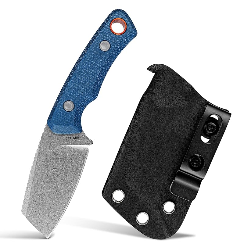 Vosteed Marmoset 2.20" AEB-L Blade Micarta Handle - Blue Variation