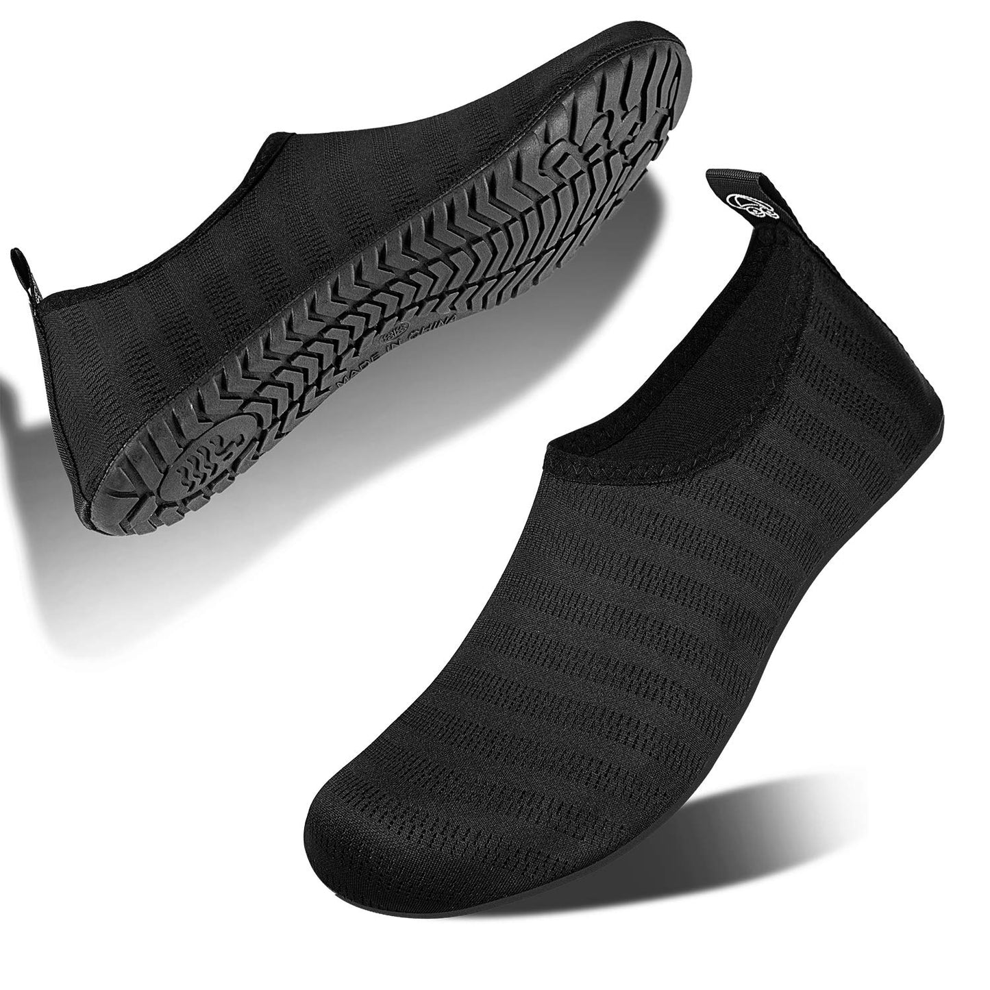 IceUnicorn Water Shoes Men Women Beach Swim Aqua Barefoot Socks Pool Quick Dry Yoga(liuxingyu Black 50/51)