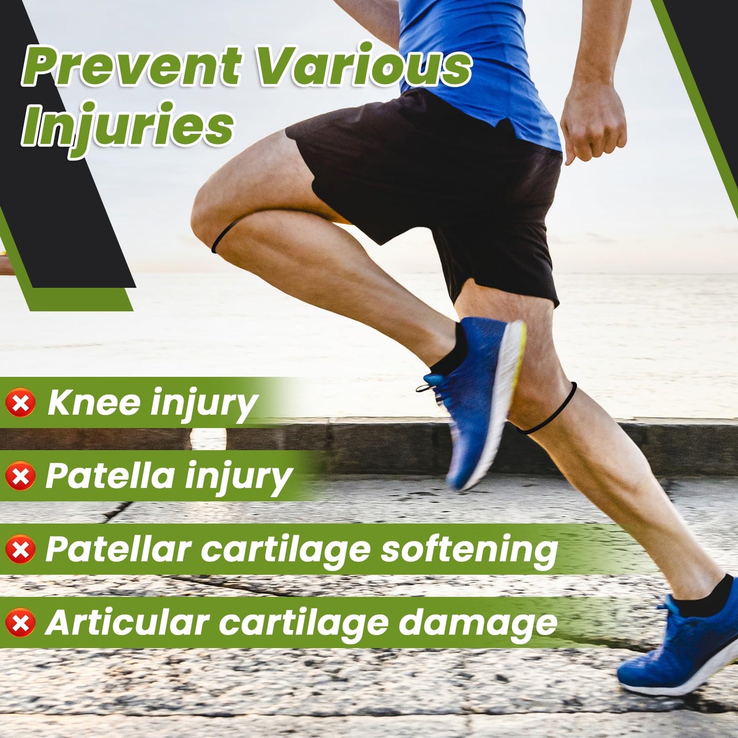 Aolabela 2PCS Patellar Tendon Knee Strap Knee Band for Knee Pain Relief Patella Band for Basketball Running Sports Breathable Patellar Tendon Support Strap