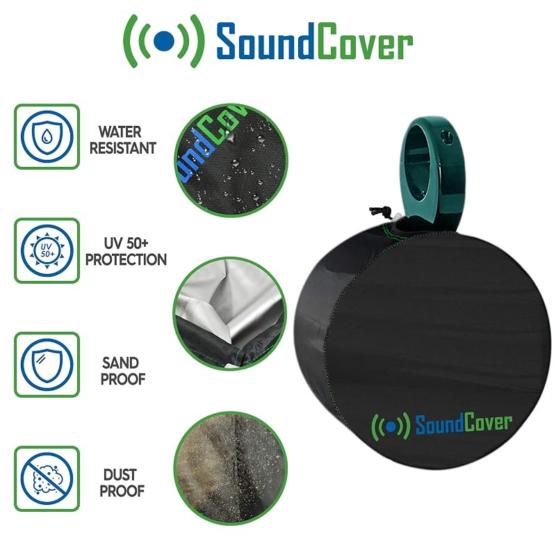 Medium Marine Wakeboard Tower Speaker Covers for 6.5" Round or 6x9" Oval Speakers - 210T Polyester, UV Coating