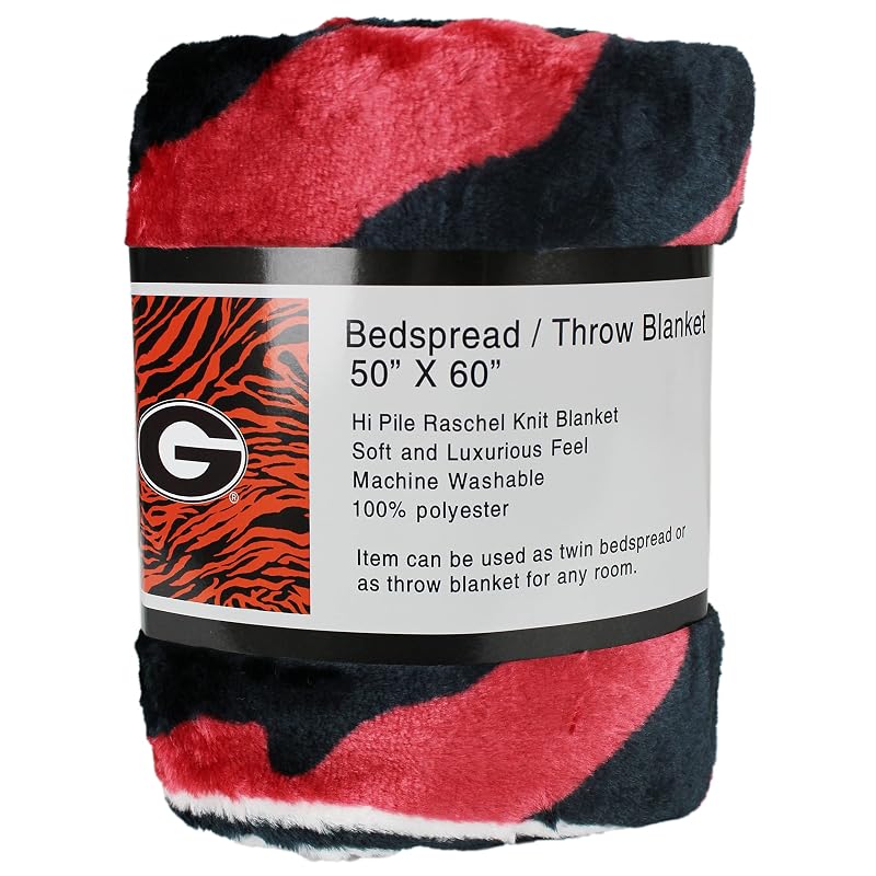 Georgia Bulldogs Raschel Throw Blanket - 60 x 50 in (Variation: Georgia Bulldogs)