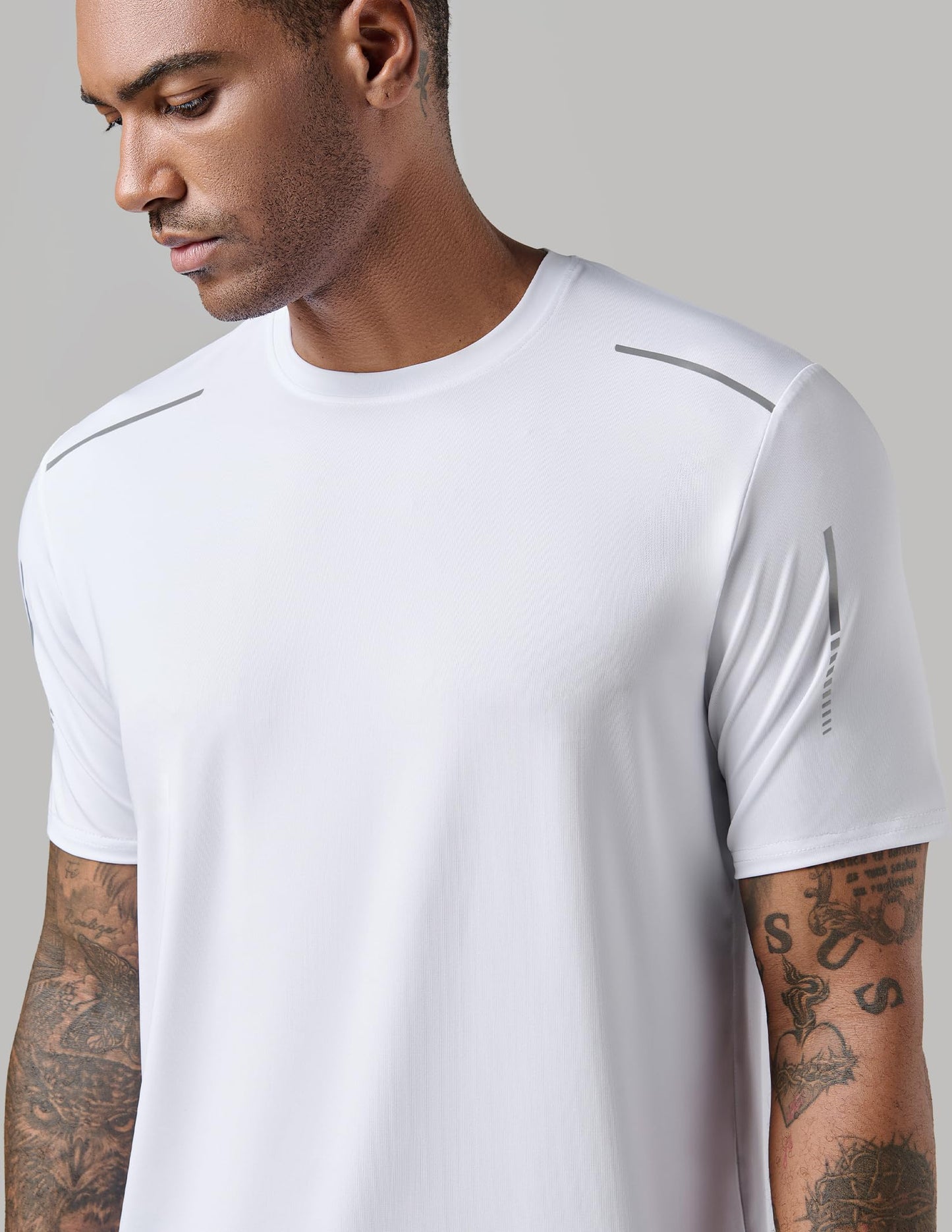 5 Pack Men’s Active Quick Dry Crew Neck T Shirts | Athletic Running Gym Workout Short Sleeve Tee Tops Bulk (Set 17, 3X-Large)