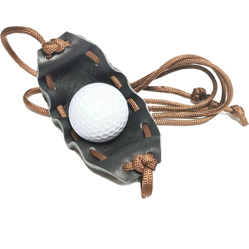 Shepherd Sling Handmade Leather Throwing Sling Old-Fashioned Slingshot Rock Sling Dog Ball Launcher Dog Toy Ball Launcher (One Outfit)