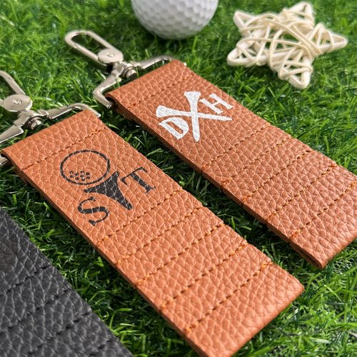 xrlsg Personalized Golf Tee Holder Custom Leather Golf Tee Bag Gift for Golf Lover Daddy Husband Fathers Day Golf Accessories for Men
