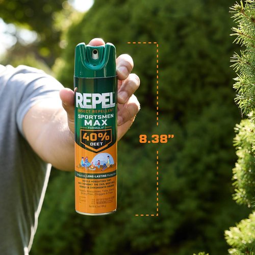 Repel Insect Repellent Sportsman Max Formula, Repels Mosquitoes, Ticks, Gnats, Biting Flies, 40% DEET (Aerosol Spray) 6.5 fl Ounce