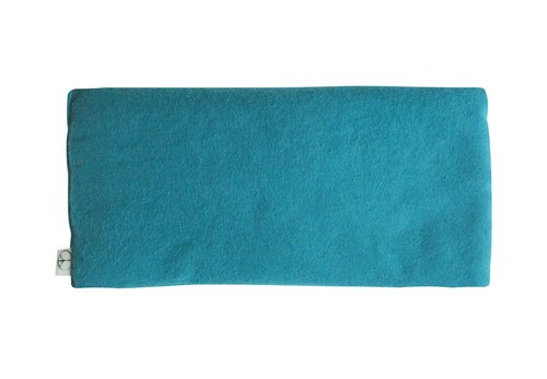 Peacegoods Unscented Eye Pillows (Sampler Pack of 5) - Soft Cotton Gauze Flannel - Filled with Flax Seed Weighted for Yoga Meditation Headache Relief Sleep Massage Bulk - Blue Teal