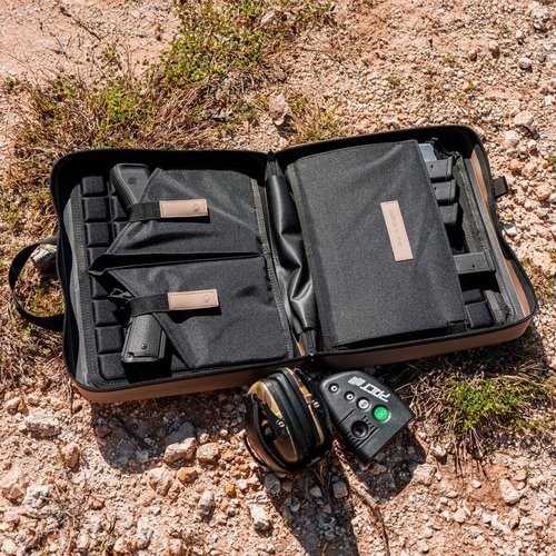 Magpul DAKA Double Pistol Case Zippered Semi-Rigid Gun Case, Flat Dark Earth