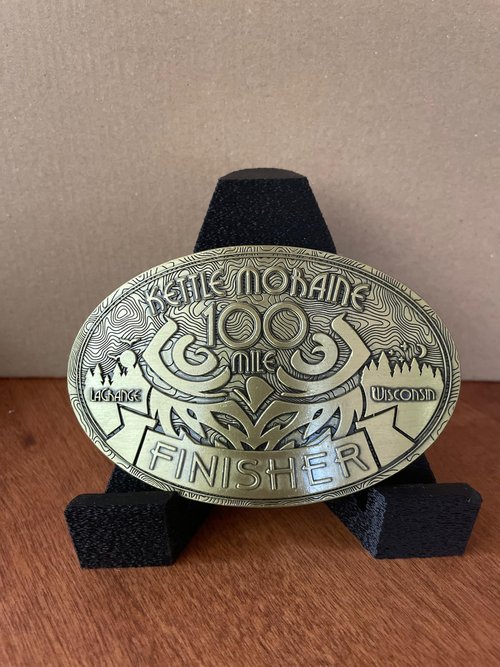 Medal Display Stand, Belt Buckle Holder (Black)