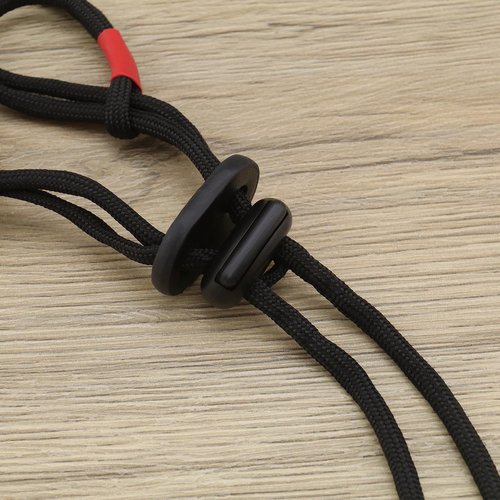 ECSiNG 2PCS Archery Finger Sling Adjustable Recurve Bow Fingersling Archery Bow Rope for Recurve Bow Replacement Accessories Red & Black