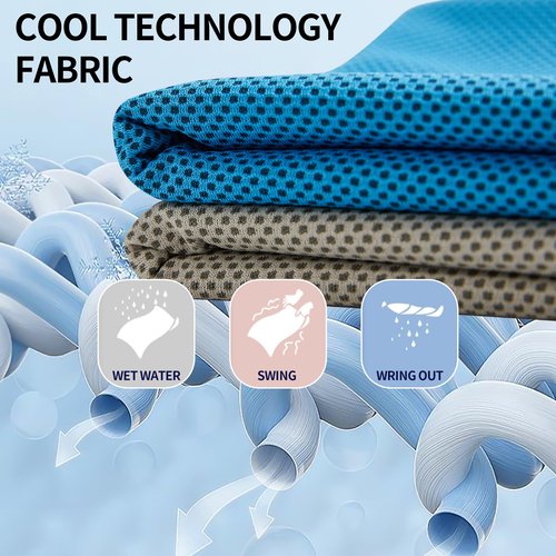 SRsafety Cooling Towels for Sports,Strong Sweat Absorption Cooling Towels, High-Flexibility Cold Towel for Gym and Yoga. (Gray)