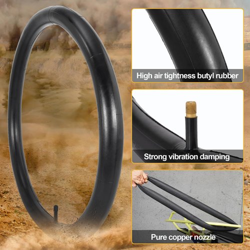 RUHUO 2Sets 20x1.75 Street Tires and Tubes, Puncture Resistant Folding Bike Tire Sets 47-406 Compatible with Road Bike Street Bicycle E-Bike Wheelchair Directional Tread Low Resistance