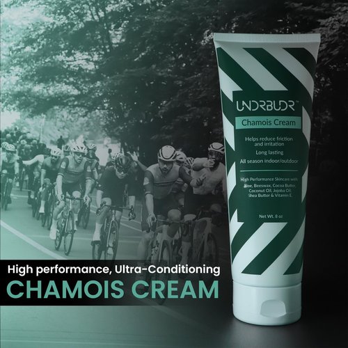 Chamois Cream Tube, Anti-Chafing Cream, Ultra Low Friction, Naturally Enriched