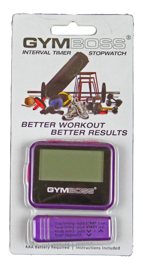 Gymboss Interval Timer and Stopwatch - Violet/Pink Metallic Gloss